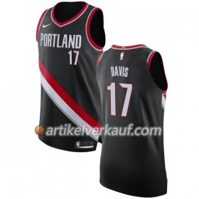 NBA Portland Trail Blazers Trikot Ed Davis 17 Nike 2017-18 Schwarz Swingman - Herren